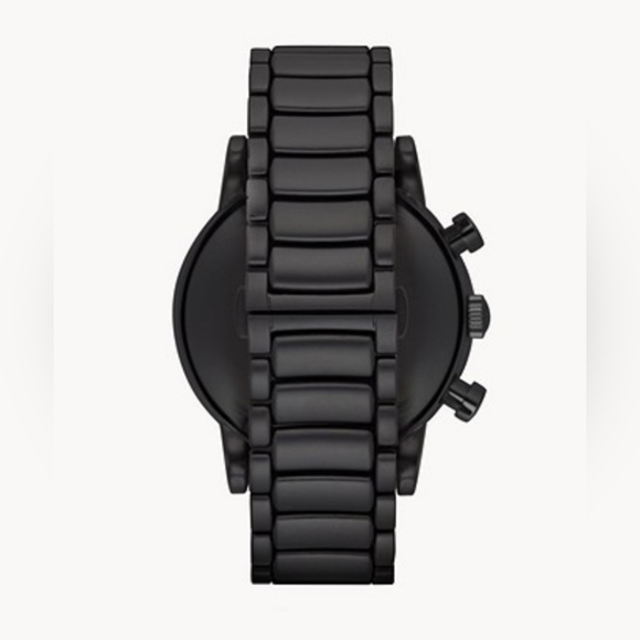 Emporio Armani Men's Black Stainless Steel Watch - Picture 10 of 12